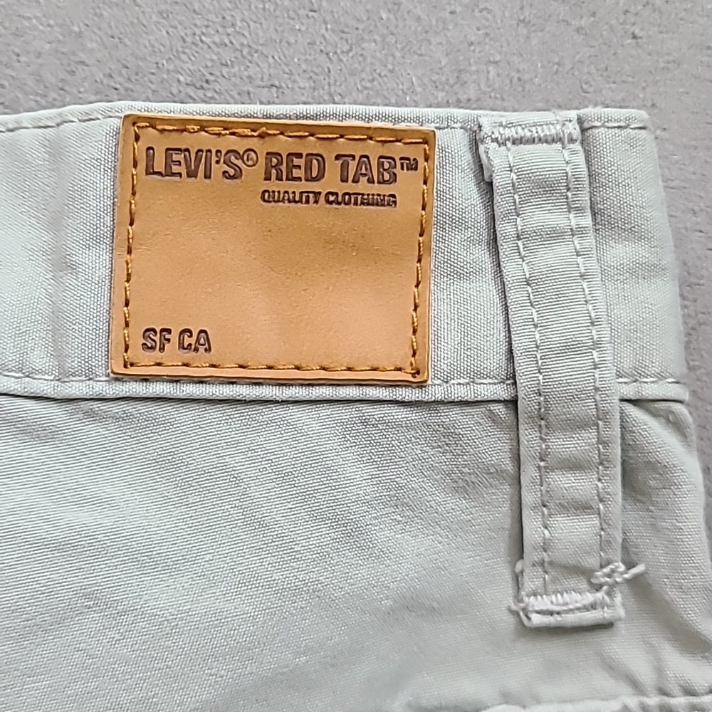 Y2k LEVIS RED TAB KHAKI SHORTS SIZE 7 COTTON‎ Hong Kong